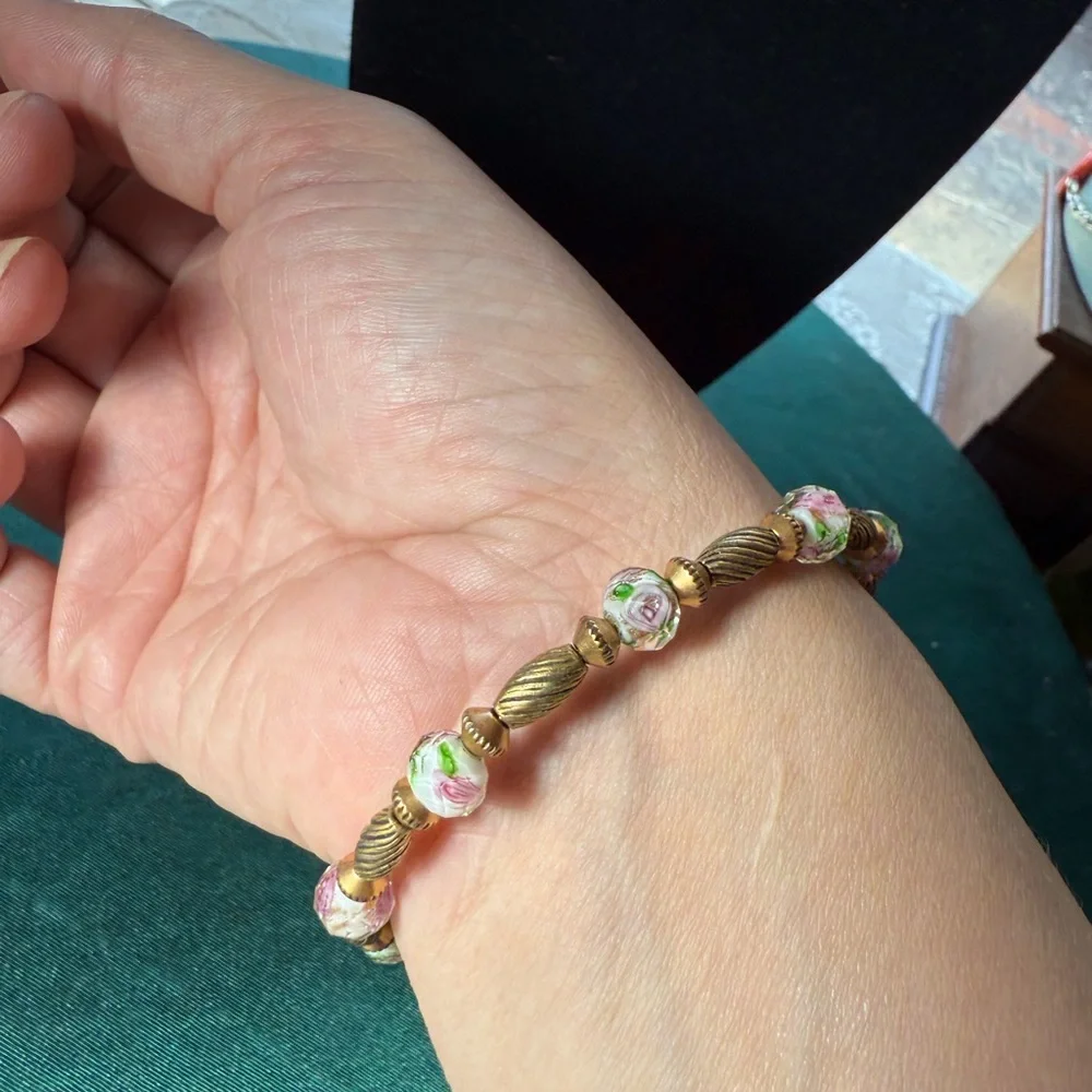 Alex and Ani‎ Floral Beaded Bracelet